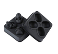 Skull Shape Silicone 3D Ice Cube Mold Tray - 4 Piece