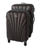 2 Piece Blue Star Luggage Set - Black