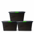 SMTE 85 Litre Heavy-Duty Storage Box Regrind Plastic - 3 Pack