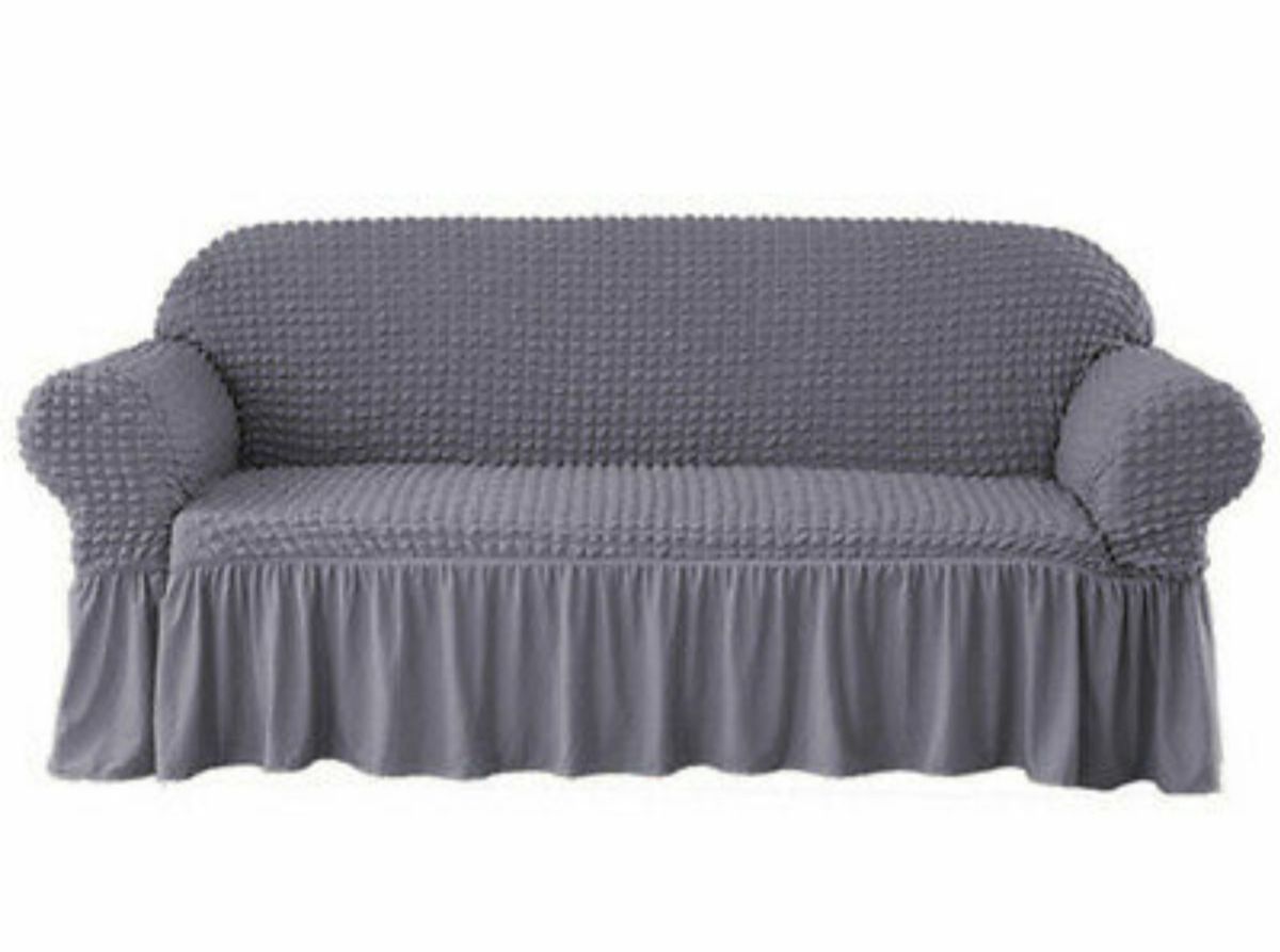 Priemium Sofa Cover - Silver