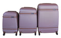 3 Piece Nexco Travel Luggage Bag Set - Rose Gold