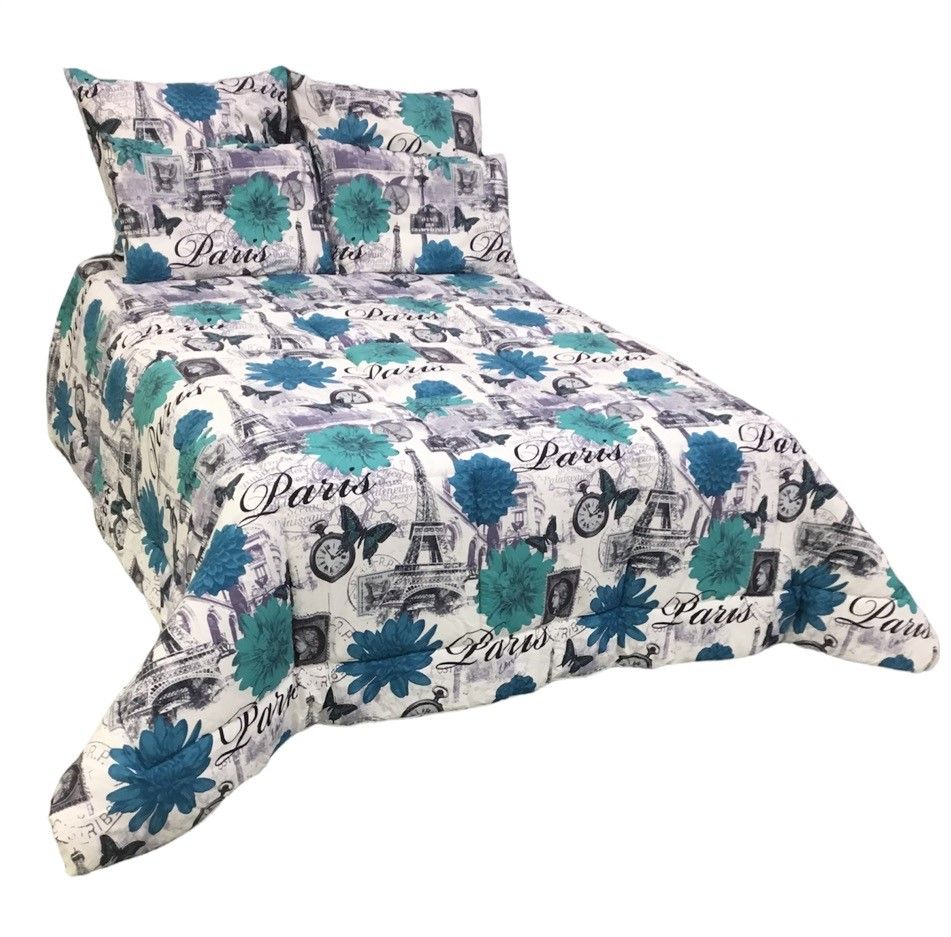 5 Piece Comforter Set - Bedding - Size King/Queen