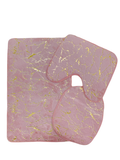 Azaz - Bathroom Mat 3pc set Marble Look - Baby pink