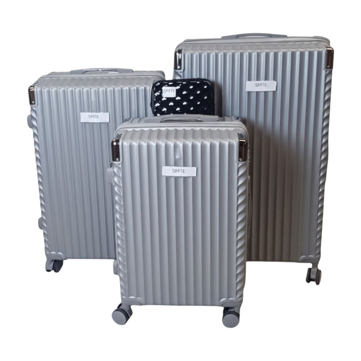 SMTE Galaxy Series Silver Hardshell Luggage Set - 4-Piece
