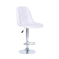 Chic Bucket Seat Bar Stool - White