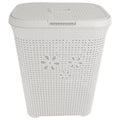 Otima Daisy Laundry Basket 50L - Pearl White