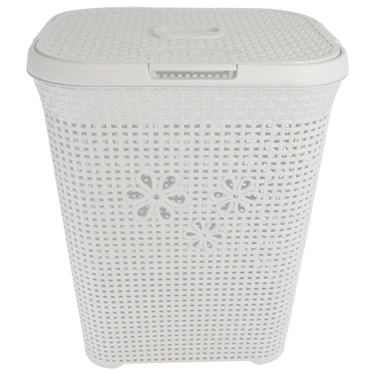 Otima Daisy Laundry Basket 50L - Pearl White