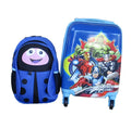 Marvel Avengers Assemble Kids Rolling Suitcase-4-Wheel Trolley Bag +kid bag