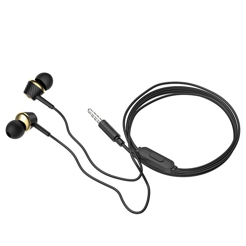 Hoco Wired Earphones 3.5mm M70  with microphone - Black