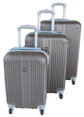 3 Piece Mooistar 27 inch Travel Luggage Suitcase Bag Set - Brown