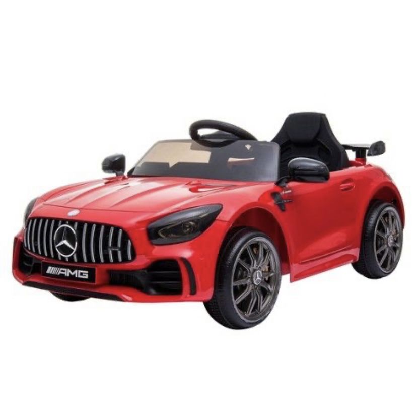 Licensed Mercedes AMG GTR 12V Kids Electric Ride On Car - Red