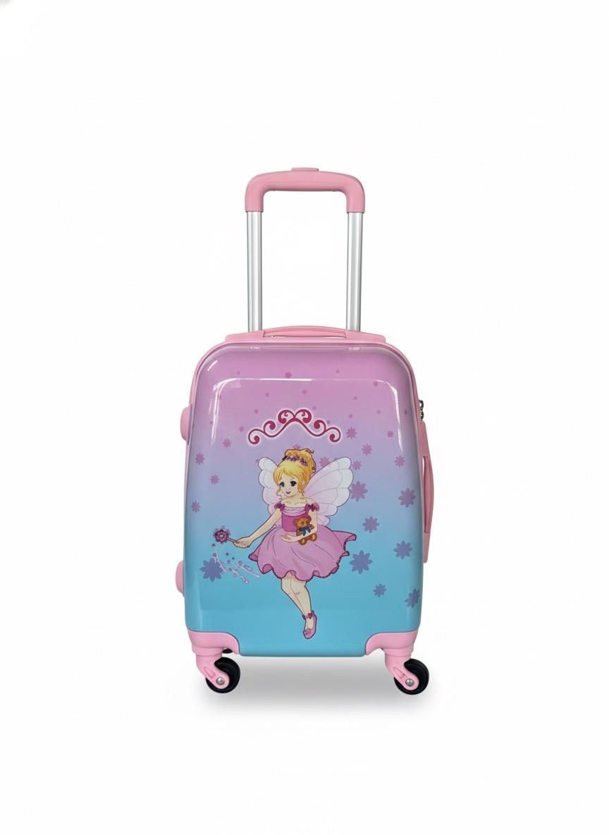 Hand Luggage Cartoon Kids School Bag and Travel Suitcase for Child - Barbie Fairy