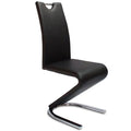 Host Dining Chair- PU Leather - Black