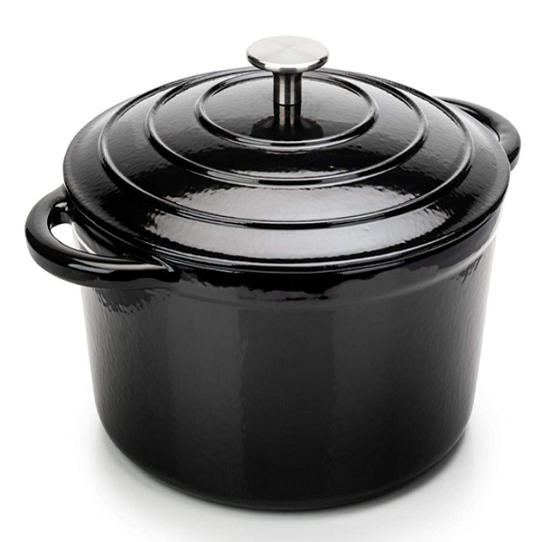 7 Piece Cast Iron Cookware/Pots - Black