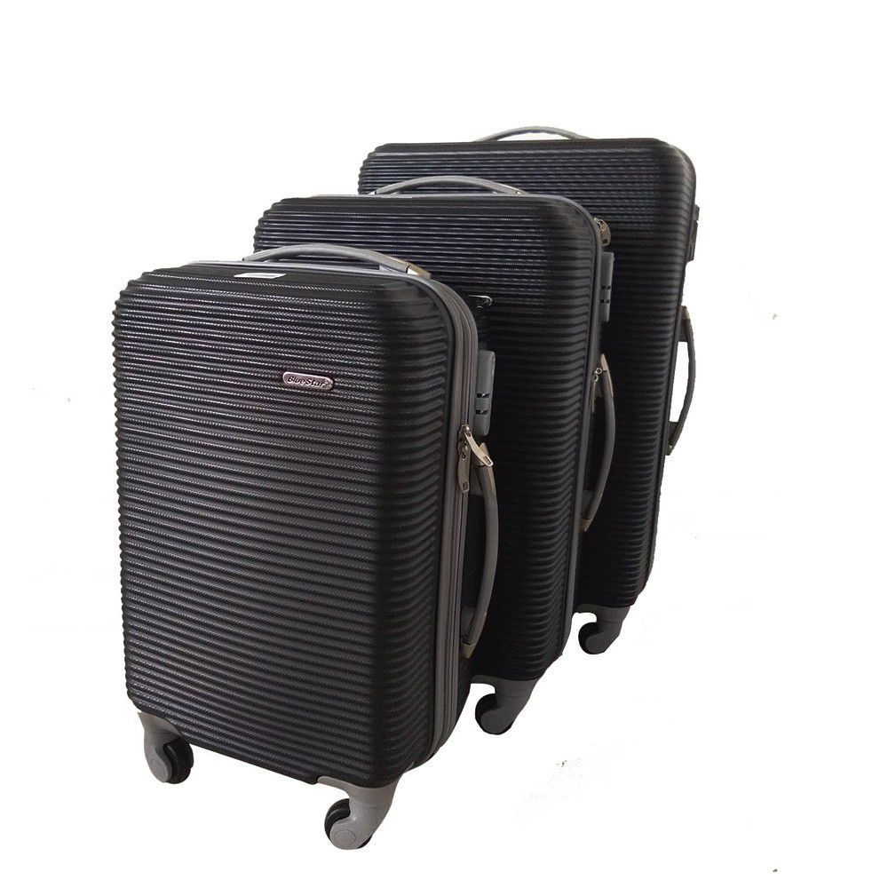 3 Piece Hard Outer Shell Luggage Set - 29 Inch - Black