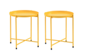 2 x Metal Coffee Tables - Yellow
