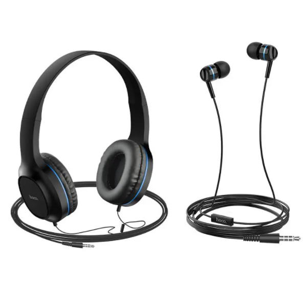 HOCO W24 Headphones + 3.5mm Earphones with Microphone