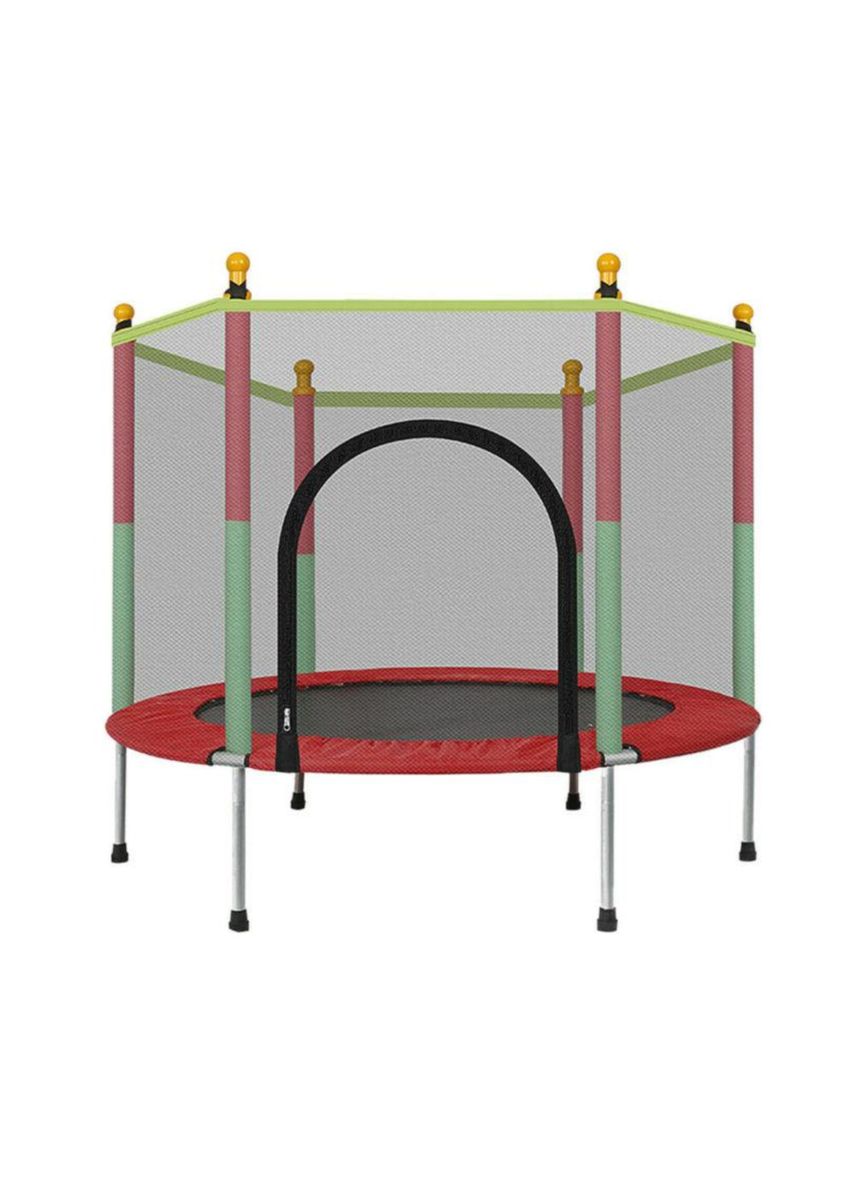 4.5Ft. Kids Trampoline with Safety Net - Red