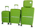 Unbreakable Travel Luggage 4 Piece Suitcases Spinner - Green
