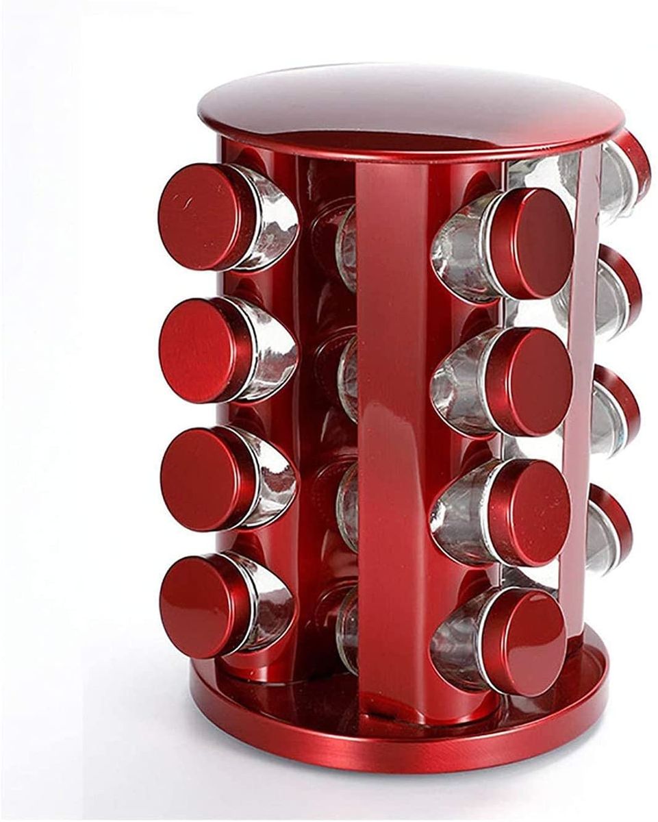 GB 16 Jars Rotating Spice Rack - Red