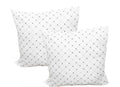 Set of 2 Soft Non-Shrink Silk Mat Continental Pillow - 65cm x 65cm