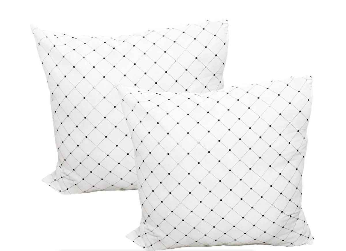 Set of 2 Soft Non-Shrink Silk Mat Continental Pillow - 65cm x 65cm