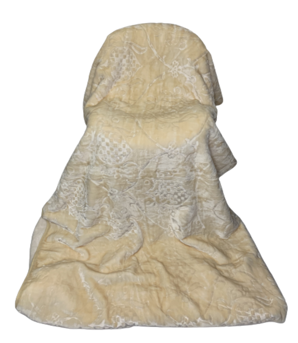 Queen Size Blanket Super Soft Heavy Mink Single Ply - peach