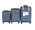 Galaxia 3-Piece Fabric Luggage Set with Spinner Wheels & White Sidebag