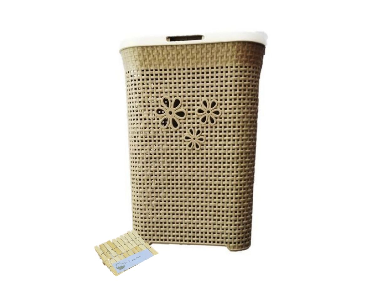 Classic Laundry Daisy Basket & SMTE Pegs Pack - Cream