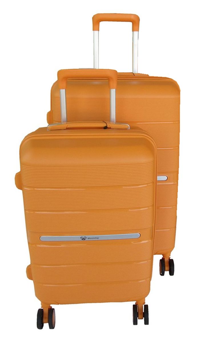 Unbreakable Travel Luggage 2 Piece Suitcases Spinner - Orange
