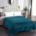 Camel - Luxury Mink Blanket 220x200cm - Warm Winter Fleece - Teal