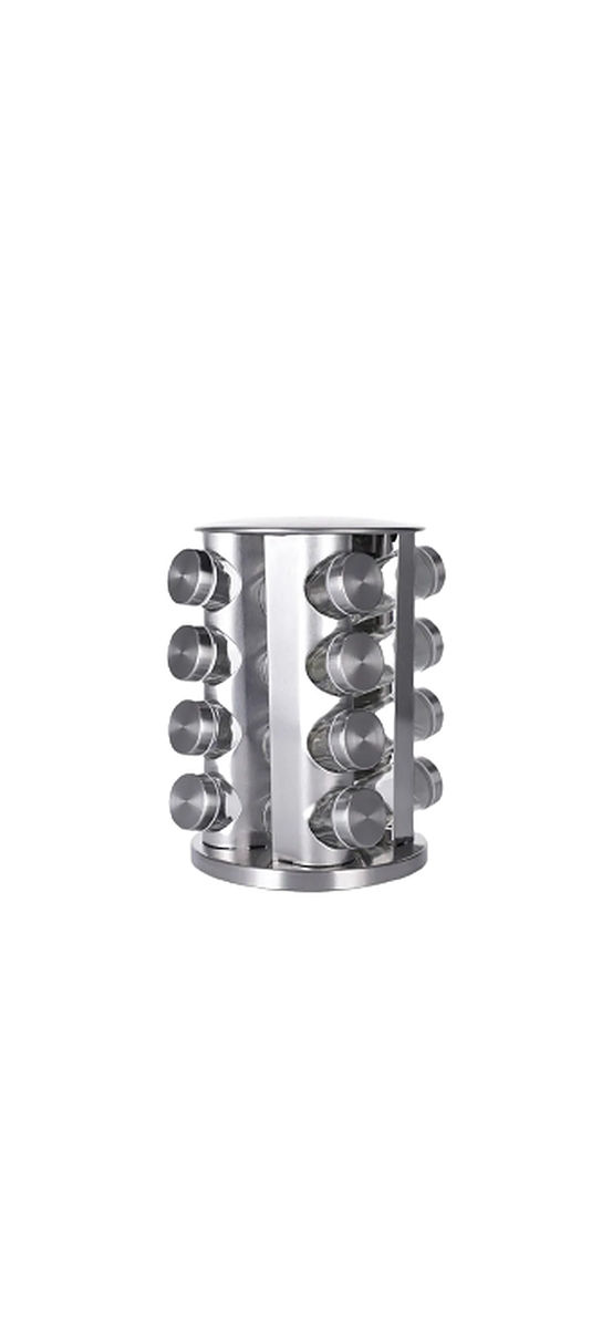 16 Piece Stainless Steel Spice Rack