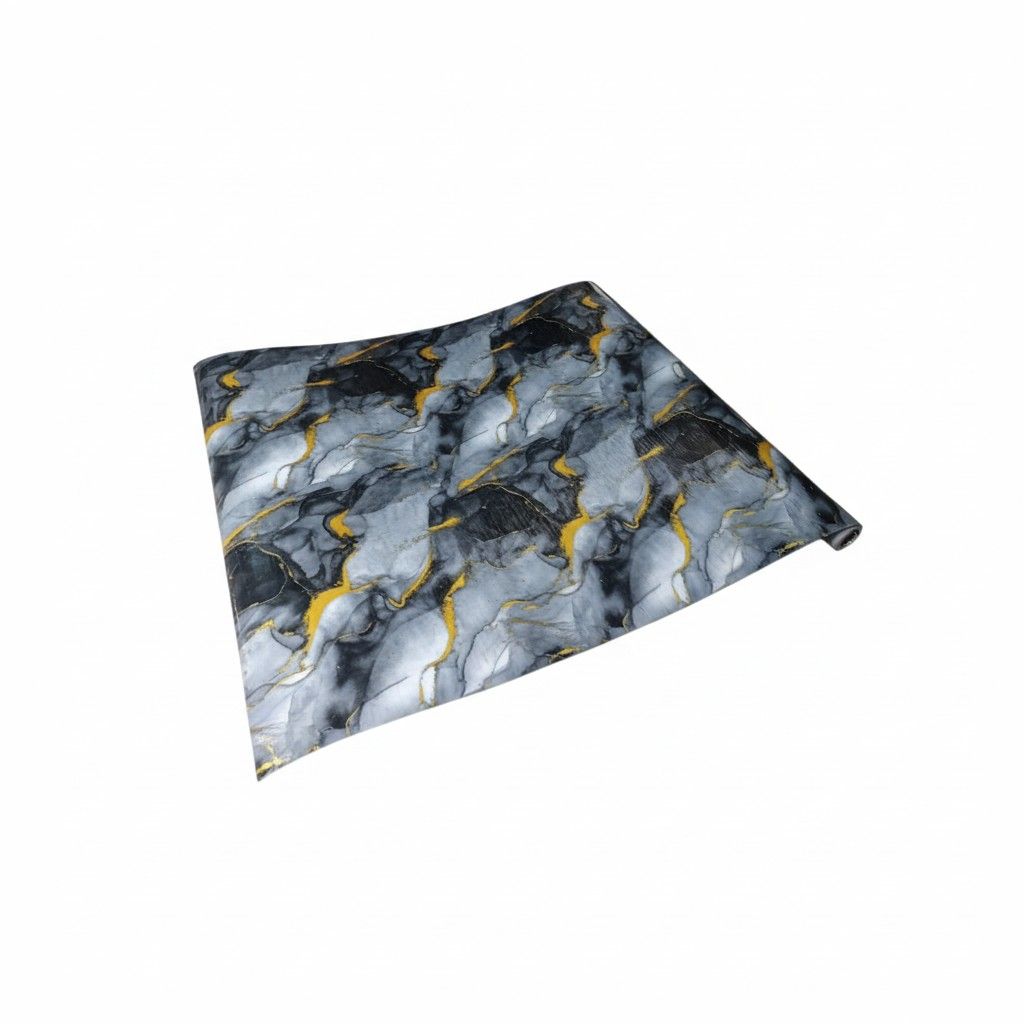 SMTE Marble Blue Self-Adhesive Wallpaper Coil - 120cm X - 300 cm