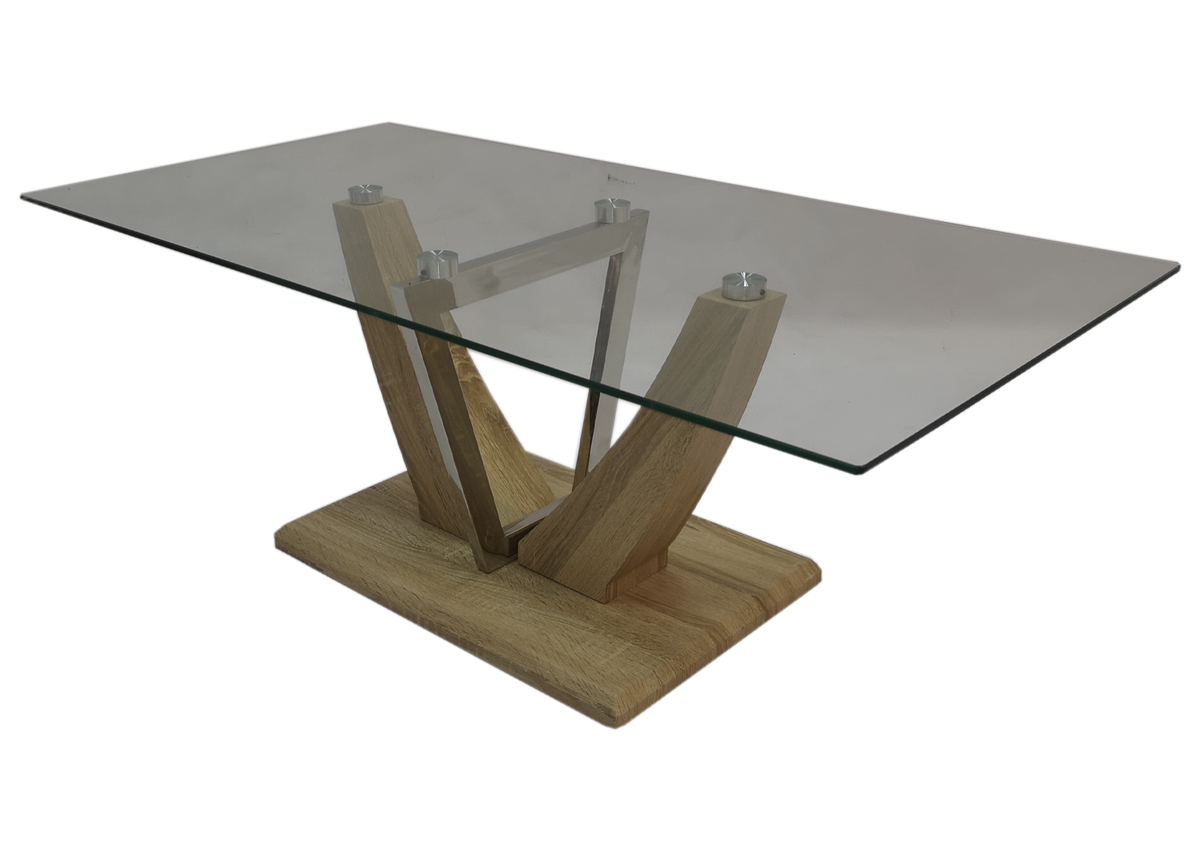 Bateau Glass Coffee Table - Nature