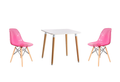 Modern Stylish Table & Chair Set - Pink