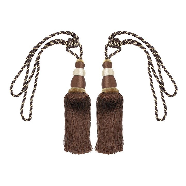 Tieback - Rope - Brown (2 Pack)