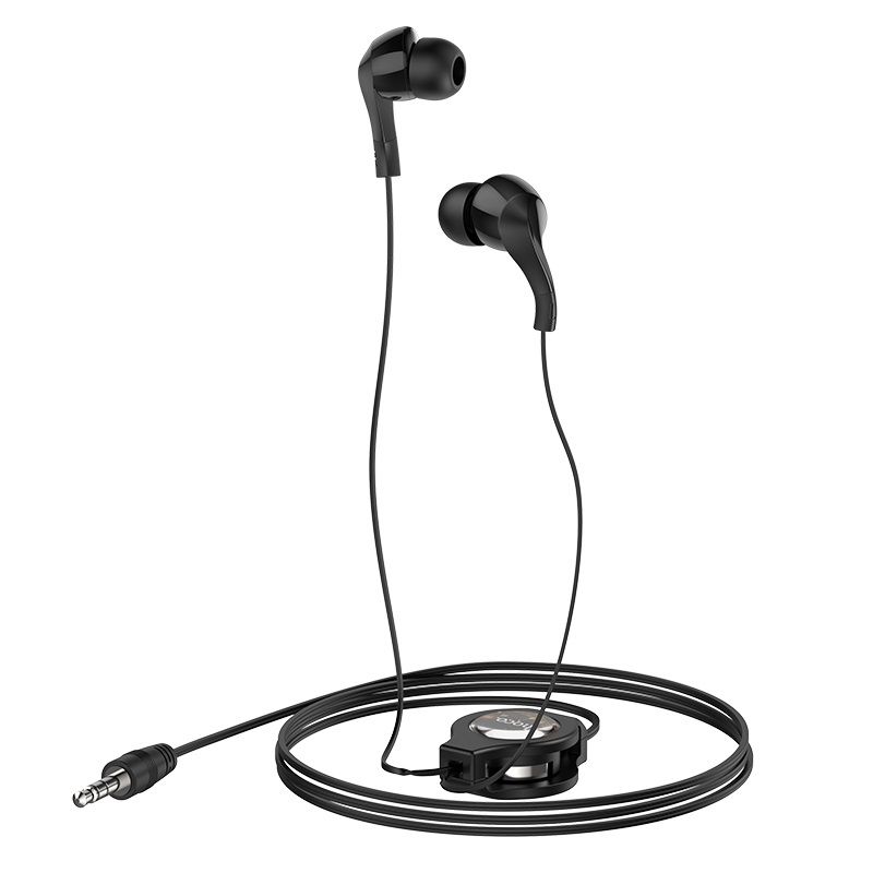 Hoco Wired Earphones 3.5mm M68 Easy clip - Black