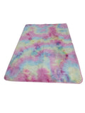 Fluffy Shaggy Foldable Carpet Rug - Soft Indoor Mat (Red, Pink, Black) - Pink