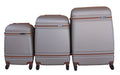 3 Piece Nexco Travel Luggage Bag Set - Light Brown