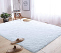Fluffy Carpet - Shaggy & Foldable Rug White