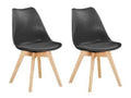 Dining Padded Chair - Set Of 2 - Black