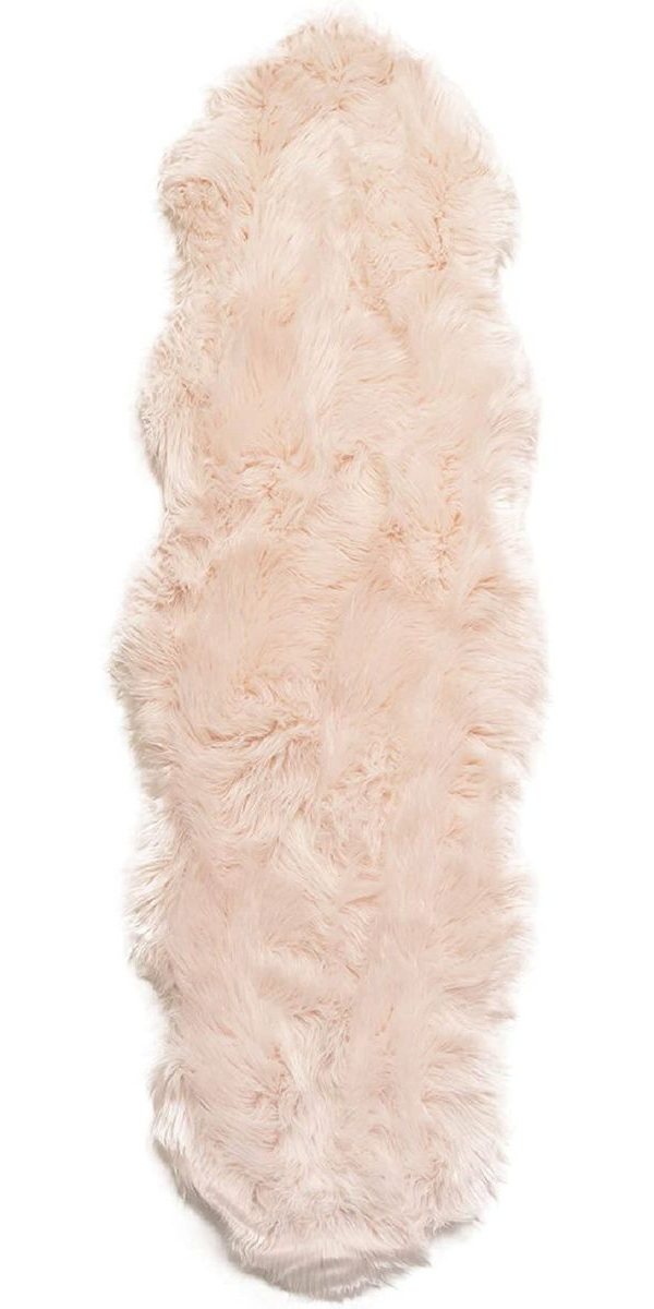 Shaggy Area Rug Soft Fluffy Rug 60cm x 180cm - Pink