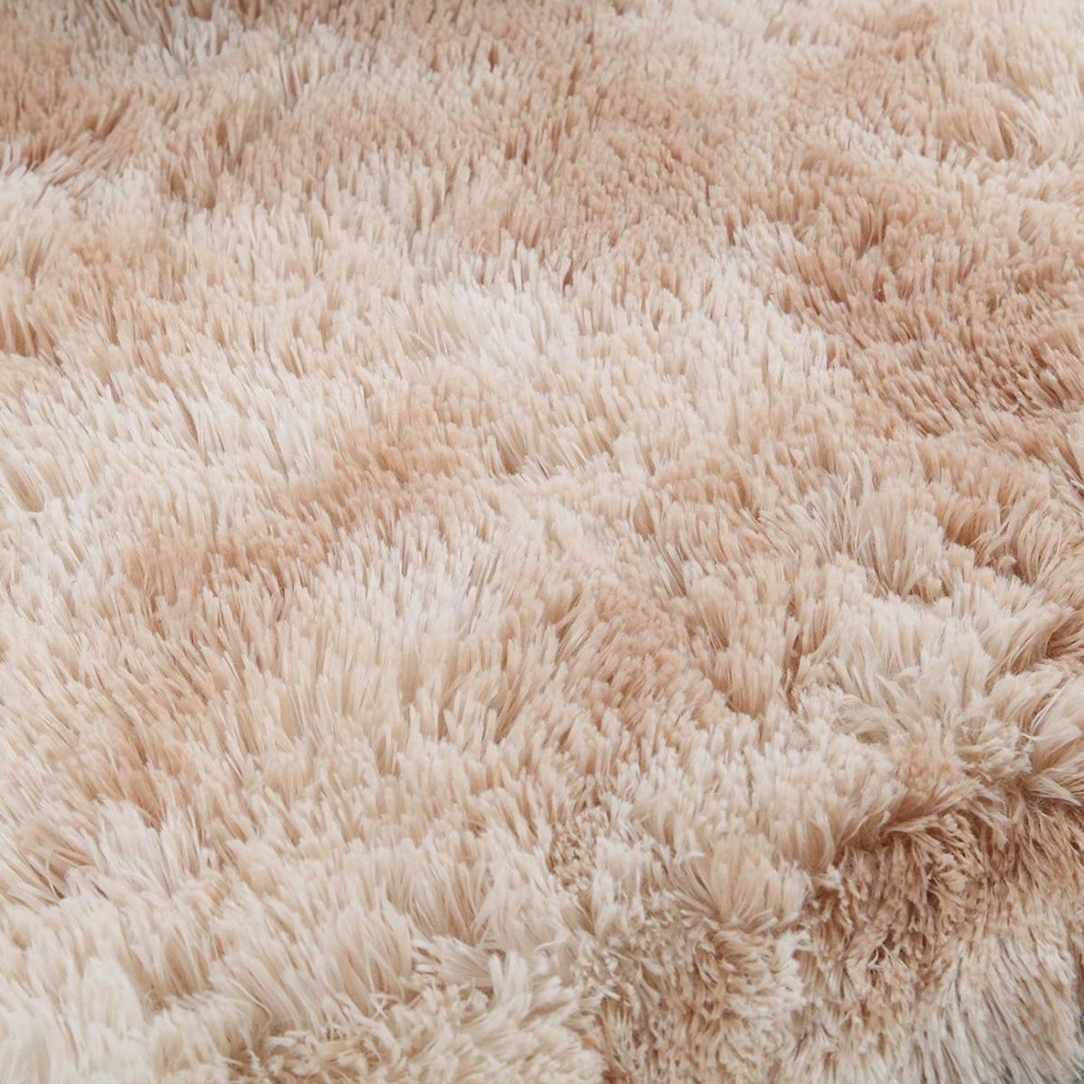 Light Fluffy Shaggy Rug/Carpet - Biege&Brown
