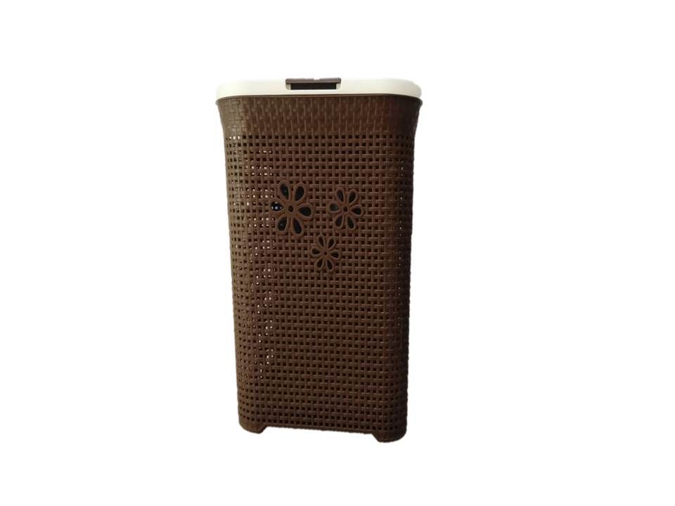 Classic Laundry Basket - Brown/White