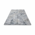 SMTE Fluffy Shaggy Carpet - Soft Large Foldable Area Rug - Silver Mix