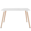 Emmy Rectangular Dining & Work Table - 1.2M - White
