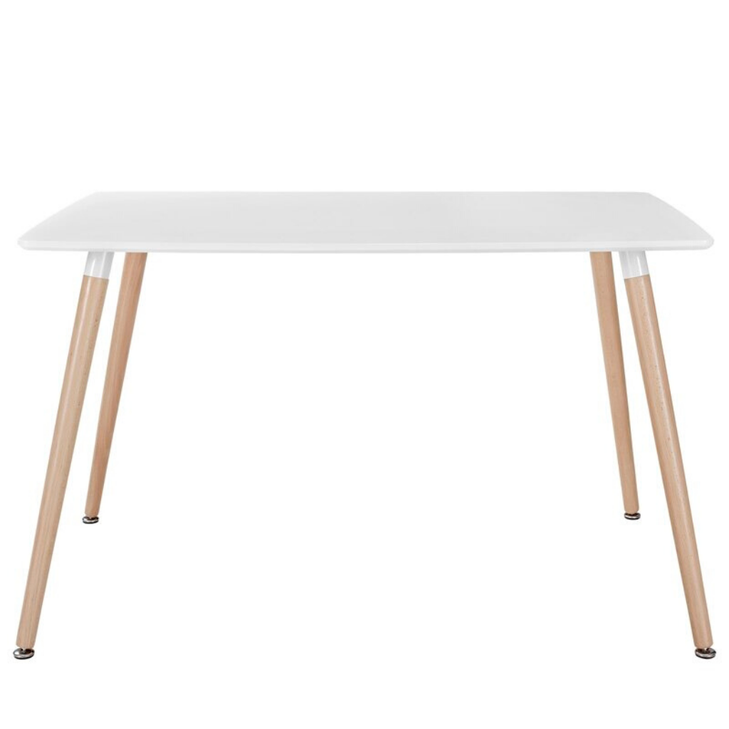 Emmy Rectangular Dining & Work Table - 1.2M - White