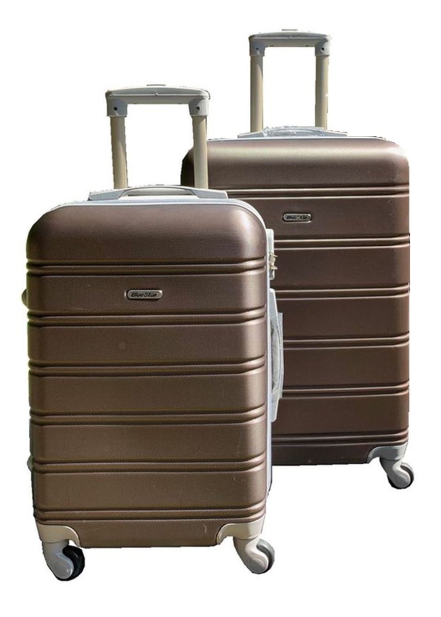 2 Piece Premium Luggage Set - Brown