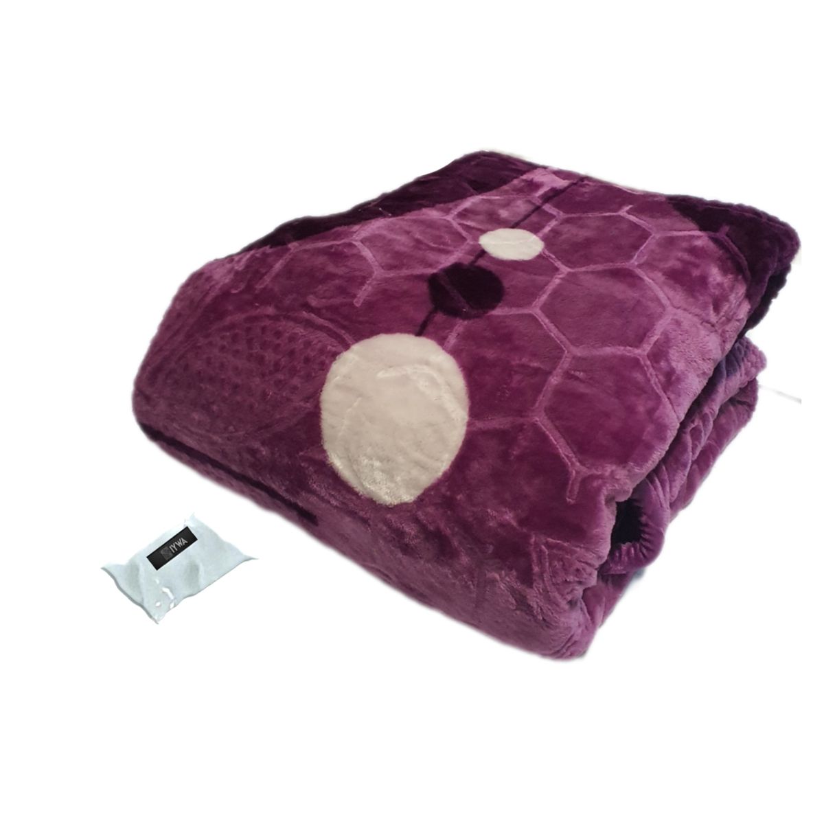 Extreme Warm Traditional Winter Blanket & IYWA Tieback - Purple