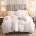 3 pcs Fluffy Warm Comforters - White